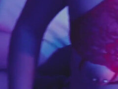 Young big booty white girl gets 1st black dick