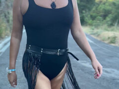 Bikini, Cougar, Blottande, Tysk, Mogen, Milf, Utomhus, Turkisk