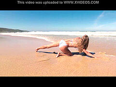 TRAVEL showcase booty DRIVER - Ferrol. Sasha Ð’ikeyeva in a bikini on gorgeous Spanish Doninos beach