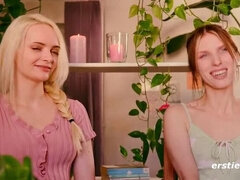 First Anal Experience with Runa and Amber K - Hot German Lesbians in Hardcore Action