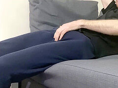 Straight guys, jizz shot, masturbating