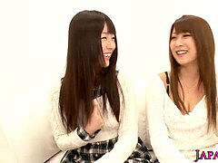 petite japanese teenagers get fingered and one gets fucked