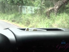 Amatör, Fingering, Blottande, Flickvän, Utomhus, Pov, Röker, Voyeur