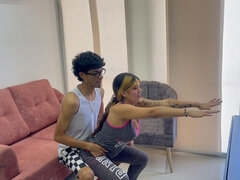 I Help My Sexy Stepsister with Her Aerobics Classes and We End up Fucking Really Rich and Hard.