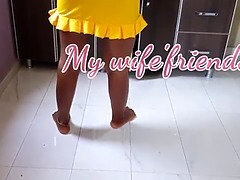 美人, デカチン, 黒人, 茶髪の, チン, バック, 黒人, オマンコ