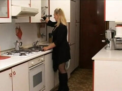 Dirty Blonde Stepmom Teaches Anal and Titty Fucking to Her Stepson