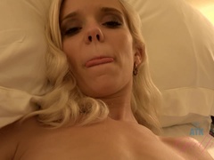 Creampie Halle after getting so turned on by her petite body