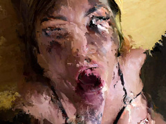 Fit Tanned MILF Kitana Lure Fucks Hard with Pizza Delivery - Blowjob, Doggy & Cum in Mouth