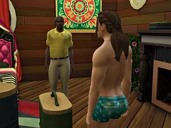 Having fun with dads nosy old friend - Wickedwhims