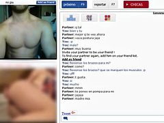 Playing with a fit spanish guy on chatroulette