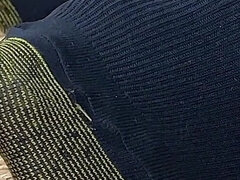 Peaking on Nathaniel's Socks & Feet