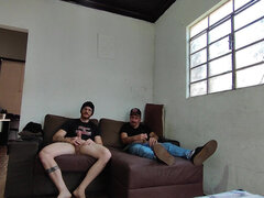 Amateur, Abuelo, Masturbación, Tatuaje