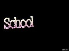 Drenched Genital cumshot For Excited Schoolgir...