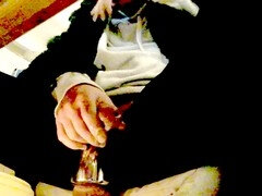Solo male Worshiperofmen gets off with cock ring and goonbate