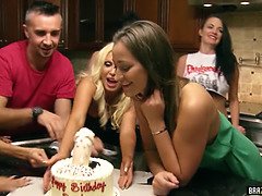 Brazzers House: Episode 4: Nikki Benz, Kayla Kayden, Gianna Nicole, Phoenix Marie, and more get their shaved butts