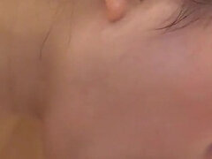 Tattooed Japanese Babe Gets Her Mouth Fucked and Bush Screwed by a Horny Man