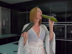 Preservatif, Européenne, Allemand, Masturbation, Mature, Rousse roux