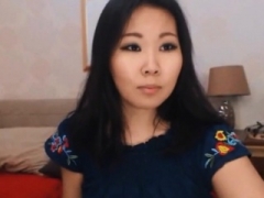 Asiatique, Doigter, Masturbation, Solo, Adolescente, Webcam