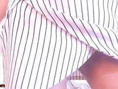 Amateur, Asiatique, Nana, Gros seins, Coréenne, Masturbation, Solo, Nénés