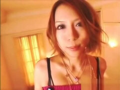 Attractive oriental whore in a genuine hard core video