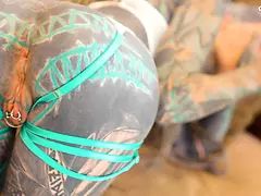 Smuk, Creme tærte, Hundestilling, Give finger, Tysk, Monster, Hård sex, Mager