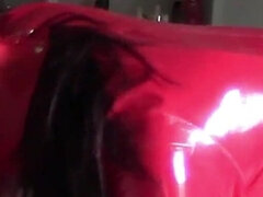 Amatör, Stor kuk, Avsugning, Sperma i munnen, Klackar, Latex, Milf, Pov