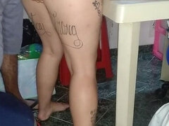 Blasen, Paar, Handjob, Selbstgemacht, Latina, Rotschopf