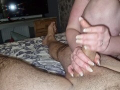 Enthousiasteling, Grote lul, Sperma, Sperma shot, Daddy, Handbeurt, Verleid, Taboe