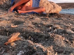 Amateur Exhibitionist Alice Nude Beach Masturbation Underwater Voyeur HD