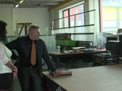 Stor kukk, Brunette, Par, Sæd i munnen, Tysk, Milf, Ridning, Strømper