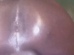 Black Ebony Gay Man Finger His Asshole