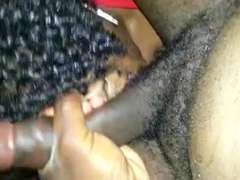 ぽっちゃり, 黒人, フェラチオ, 黒人