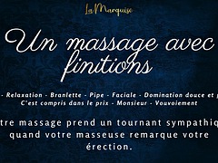 French Audio Porn Good long by your masseuse who notices your erection