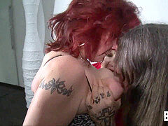 big-boobed german mature breezies sharing man meat