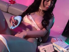 Marica Hase gets a gift box of sex toys to use!