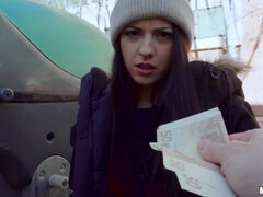 Italian Cutie Rides Dick At School