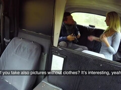 お尻, ブロンド, フェラチオ, 車, チェコ, バック, なめる, アウトドア