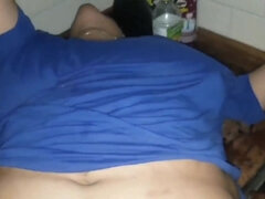 Gorda, Pareja, Penetracion con dedos, Casero, Interracial, Chorro