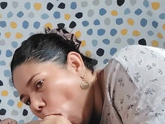 Bella grossa formosa, Pompino, Brunetta, Coppia, Venire in bocca, Fatto in casa, Matura, Moglie