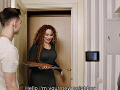 SHAME4K. Guy's dream is to fuck a mature neighbor and he realizes it