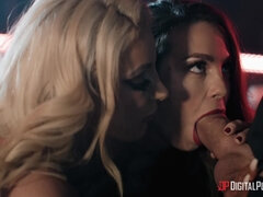 Lovely Nicolette Shea 3some hardcore sex scene