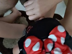 Amatéři, Blondýna, Kuřba, Pár, Stříkání spermatu, Na obličej, Hardcore, Ruské