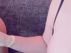 아마추어, 여자 지배, 페티쉬, 글로브, 나이든, 밀프, 정부, 스트랩