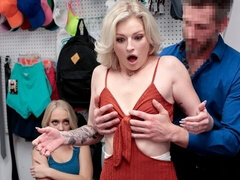 Verga grande, Rubia, Mamada, Estilo perrito, Ffm, Flaco, Adolescente, Tetas