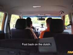 Long-haired ebony with perky ass gets pleasantly fucked in the car