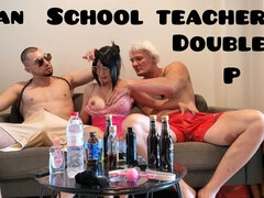 Enthousiasteling, Aziatisch, Universiteit, Sperma shot, Japaans, Moeder die ik wil neuken, Thais, Trio