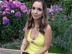18, Stora tuttar, Blondin, Avsugning, Hanrej, Europeisk, Pengar, Pov