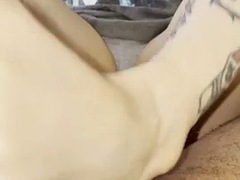 Sperma shot, Voeten, Fetisj, Voeten fetish, Frans