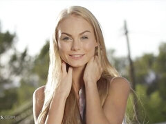 아마추어, 엉덩이, 핑거링, 수음, 야외의, 팬티들, 혼자, 젖가슴