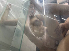 18, 素人, アナル, デカ尻, ラティーナ, シャワー, 禁句, ティーン